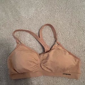Tan crisscross Patagonia bra